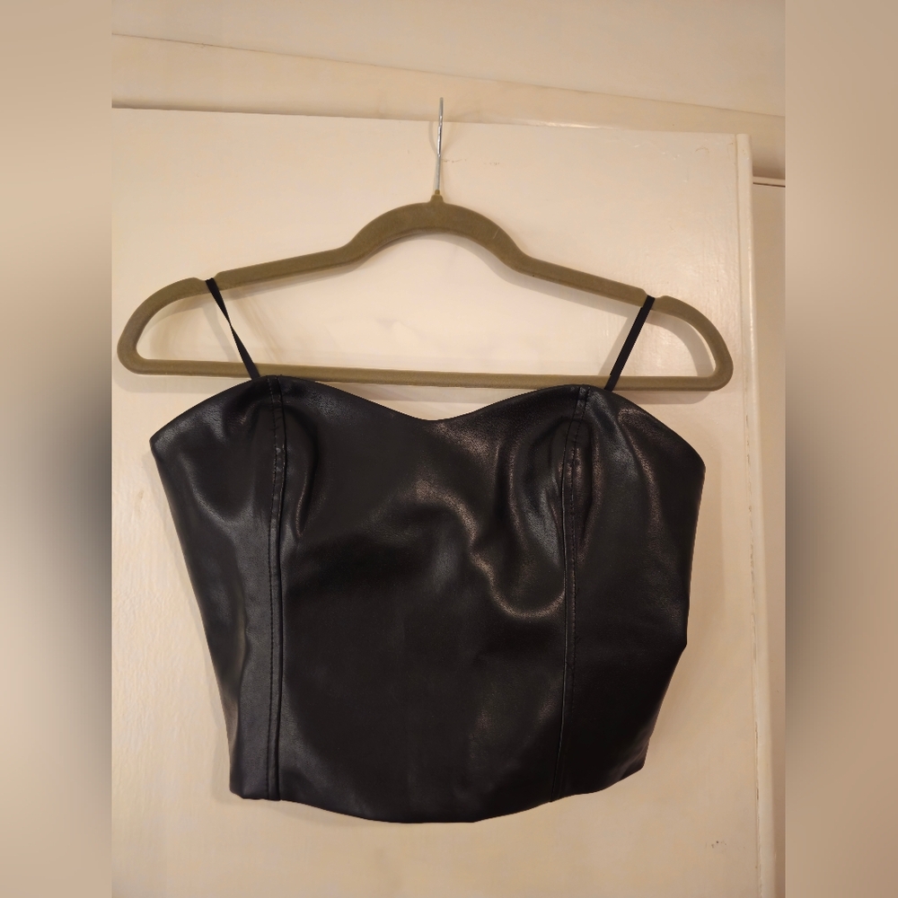 Babaton Leather Bustier